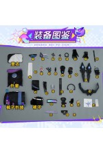 1/3 Delusion Honkai Star Rail Silver Wolf LV.999 Cosplay Costume